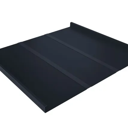 Фото №0 Фальц двойной стоячий Line Grand Line 0,5 Atlas с пленкой на замках RAL 7024 мокрый асфальт