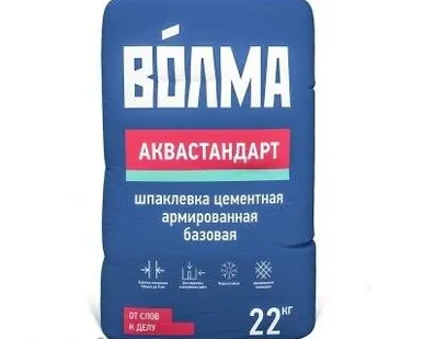 фото Шпатлевка Волма Аквастандарт 22кг цемент