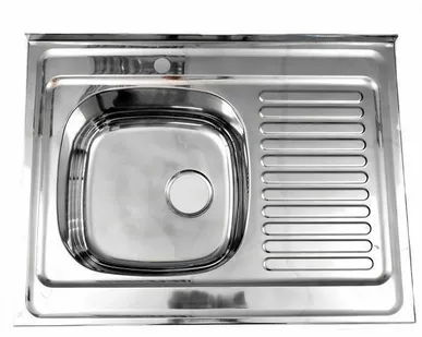 фото Мойка MAGNUS врезная770*500лев./1мм гл.200мм дек+с