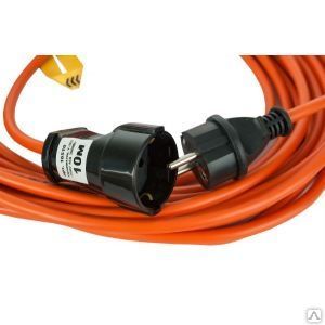фото Силовой удлинитель inforce ус1-е-10 у-161 пвс 3x1.5 10м 1 розетка 16510