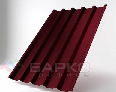 фото Профлист Н-44 - 1050 мм (1000 мм) Винно-красный RAL 3005 Полиэстер 0.7
