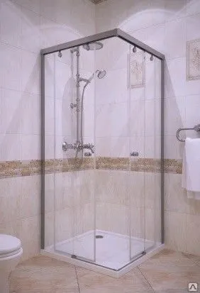 Фото №0 Душевое ограждение квадратное раздвижное SLIDE SQUARE GK-864 100x100см