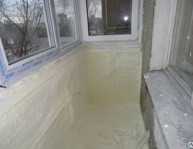 фото Утепление балконов напыляемой теплоизоляцией ППУ пенополиуретаном