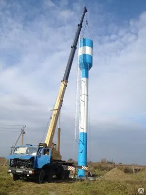 Фото №0 Водонапорная башня системы «Рожновского» БР50 х 18, диаметр ствола 1,2