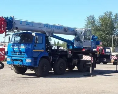 фото КС-55729-5В автокран 32т. КАМАЗ 63501 стрела ОВОИД 31м.