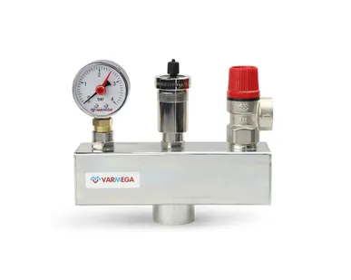 фото Группа безопасности котла Varmega VM16302, 1" ВР сталь, до 100 кВт