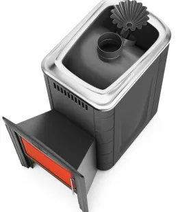 фото Банная печь ТМФ Ангара 2012 Carbon Витра ЗК антрацит