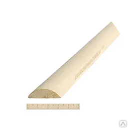 фото Раскладка полукруглая (липа), 12х25 мм, сорт О