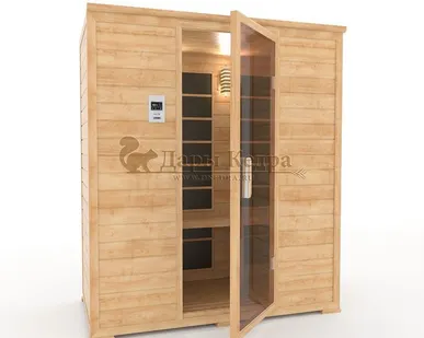 фото ТРЁХМЕСТНАЯ ИК-САУНА С КАРБОНОВЫМИ ИЗЛУЧАТЕЛЯМИ