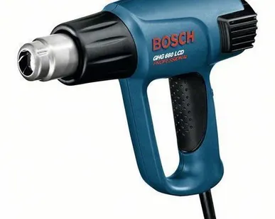 фото Пистолет тепловой BOSCH GHG 660LCD; кейс; оснастка