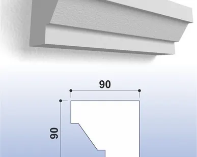 фото Карниз (лепнина) К007