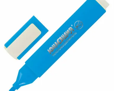 фото Текстовыделитель ЮНЛАНДИЯ "COLORSTAR", ГОЛУБОЙ, линия 1-4 мм, набор 2шт., 151703