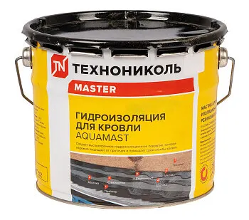 фото Мастика битумно-резиновая 3 кг ТехноНиколь АquaMast, кровельная
