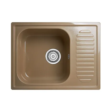 Фото №0 Мойка ГЛЯНЦЕВАЯ КВАРЦ 640LL-5 ПЕСОЧНЫЙ