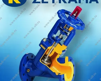 фото Клапан балансировочный Zetkama 443A DN050, PN16, Ф/Ф, Тмакc 300°C