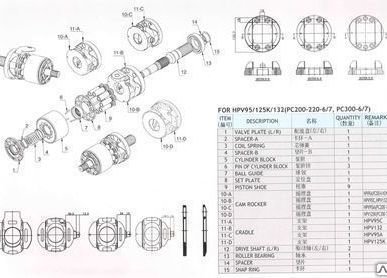 фото Гидронасос Komatsu PC200,210,220-6/7, PC300,400-6/7