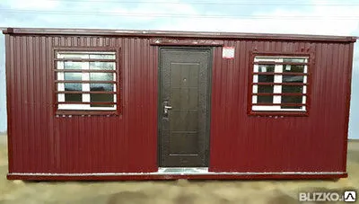 Фото №0 Блок-контейнер-1, отделка ДВП 3,2 мм (3х2,4 м)