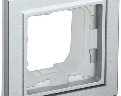 фото Рамка 1-м IP44 BRITE РУ-1-БрА-44 алюм. IEK BR-M12-44-K47