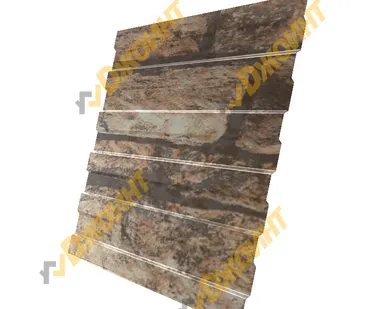 фото Профнастил С-10 0,5 Printech двухсторонний Fine Stone 3D (Светлый камень 3D)