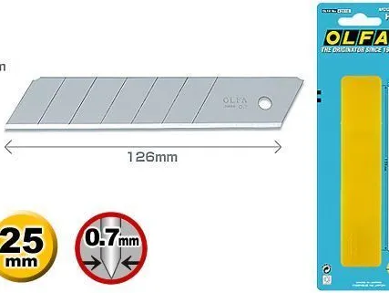 Фото №0 Лезвие OLFA сегментированное, 25х126х0.7мм, 5шт