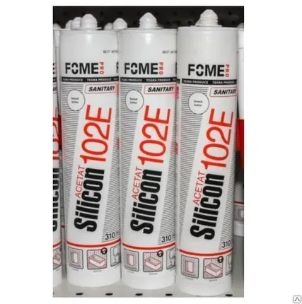 Фото №0 Силикон - 102Е прозрачный(310мл;20шт) FOME PRO.