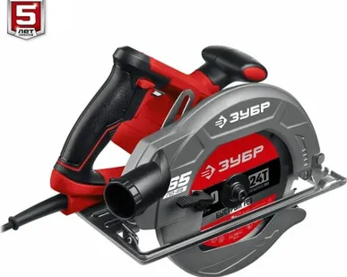 фото ЗУБР Пила дисковая 90 65мм, диск 190мм, 1600Вт ПД-65
