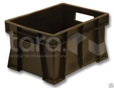 Фото №0 Ящик пластиковый универсальный сплошной черный арт.430