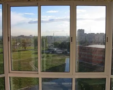 фото Балкон алюминиевый остекление в пол