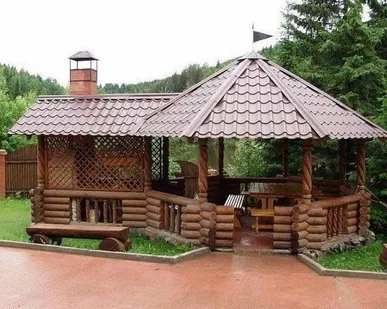 фото Беседка, изготовление