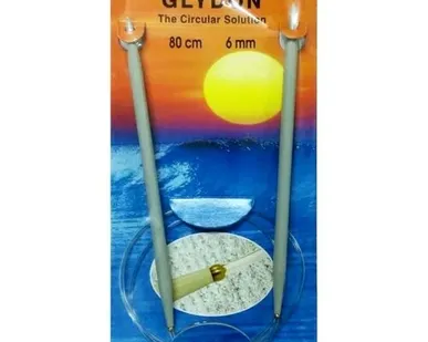 фото 48956 Спицы GLYDON круговые 6,00 мм/ 80 см, пластик PONY