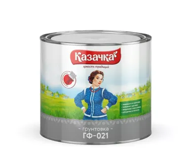 фото Грунт ГФ-021  1,9кг белый антикор КАЗАЧКА (6)  П (под заказ)