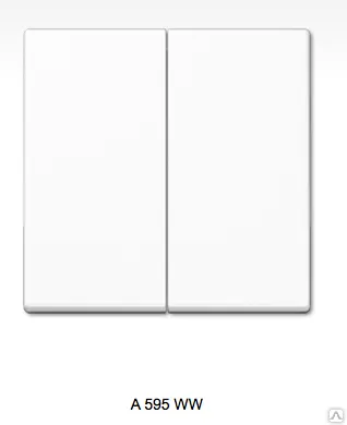 Фото №0 A595WW JUNG A серия. Клавиша для выключателя 2х-клавишного, белый