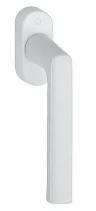 Фото №0 Ручка оконная алюминиевая HOPPE Hamburg, штифт vario fit 32-42 мм, 45°, 2 винта М5х45, 2 винта М5х50, белый F9016