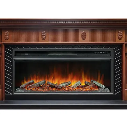 Фото №0 Каминокомплект Carlyle под Vision 42 (орех)+ Royal Flame Vision 42 LOG Led