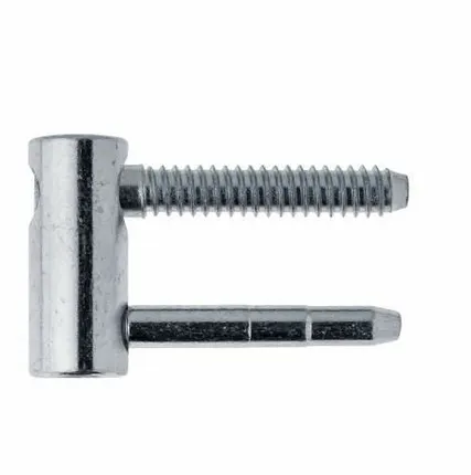 Фото №0 Петля ввертная, 4-штыревая, 3D, створочная часть, диаметр 16 мм, сталь, хромированный