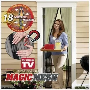 фото Москитная сетка на 18 магнитах Magic Mesh (Меджик Меш) в коробочке