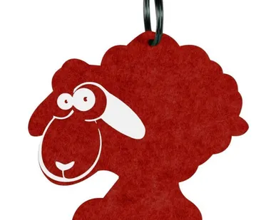фото Брелок «Овечка», красная