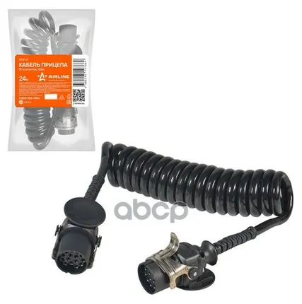 Фото №0 Кабель прицепа 24В 15 контактов 4,5м, ATE17 AIRLINE ATE-17