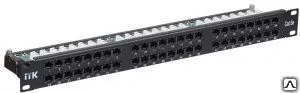 Фото №0 Патчпанель 19, 48xRJ45, UTP, Кат. 5е ITK PP48-1UC5EU-K05