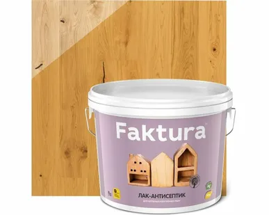 фото Дисма Лак-антисептик FAKTURA золотой дуб, ведро 9 л