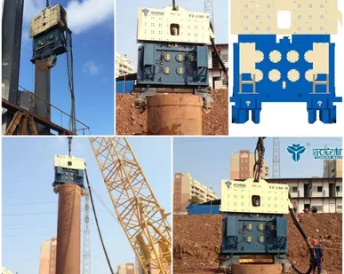 фото Крановый Гидравлический вибропогружатель YZ-150