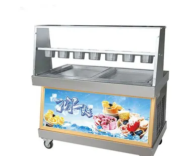 фото Фризер для ролл мороженого KCB-2F Foodatlas (контейнеры, световой короб)