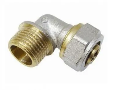 фото Угольник соединительный цанговый 20мм*3/4 дюйма (наружная резьба)