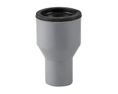 фото Переход с чугуна на пластик в комплекте с манжетой ВК ПП 50/75, серый,РТП