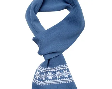 фото Шарф «Скандик», синий (индиго)