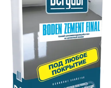 фото Самовыравнивающийся пол Bergauf Boden Zement Final (25 кг)
