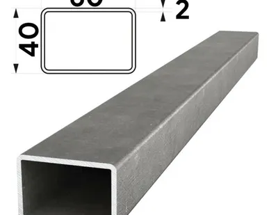 фото Труба профильная 60х40мм стенка 2мм длина 6 метров
