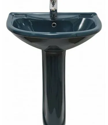 Фото №0 Раковина с пьедесталом Оскольская Керамика Престиж Стандарт 63 45125100102 зеленый