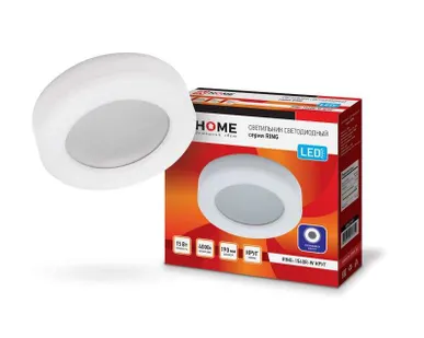 фото Светильник светодиодный RING-1540R-W 15Вт 230В 4000К 910лм 190мм IP65 круг IN HOME 4690612023250