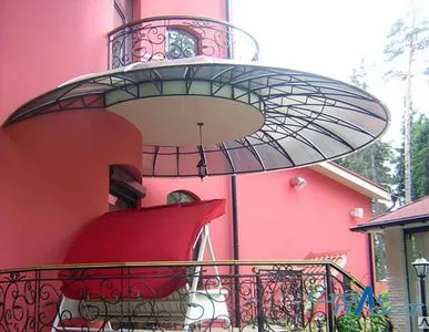 фото Козырьки из поликарбоната